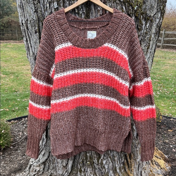 aerie Sweaters - Aerie Offline Striped Pullover Chunky Sweater